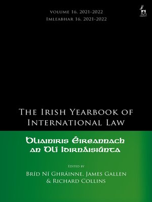 cover image of The Irish Yearbook of International Law, Volume 16, 2021-2022